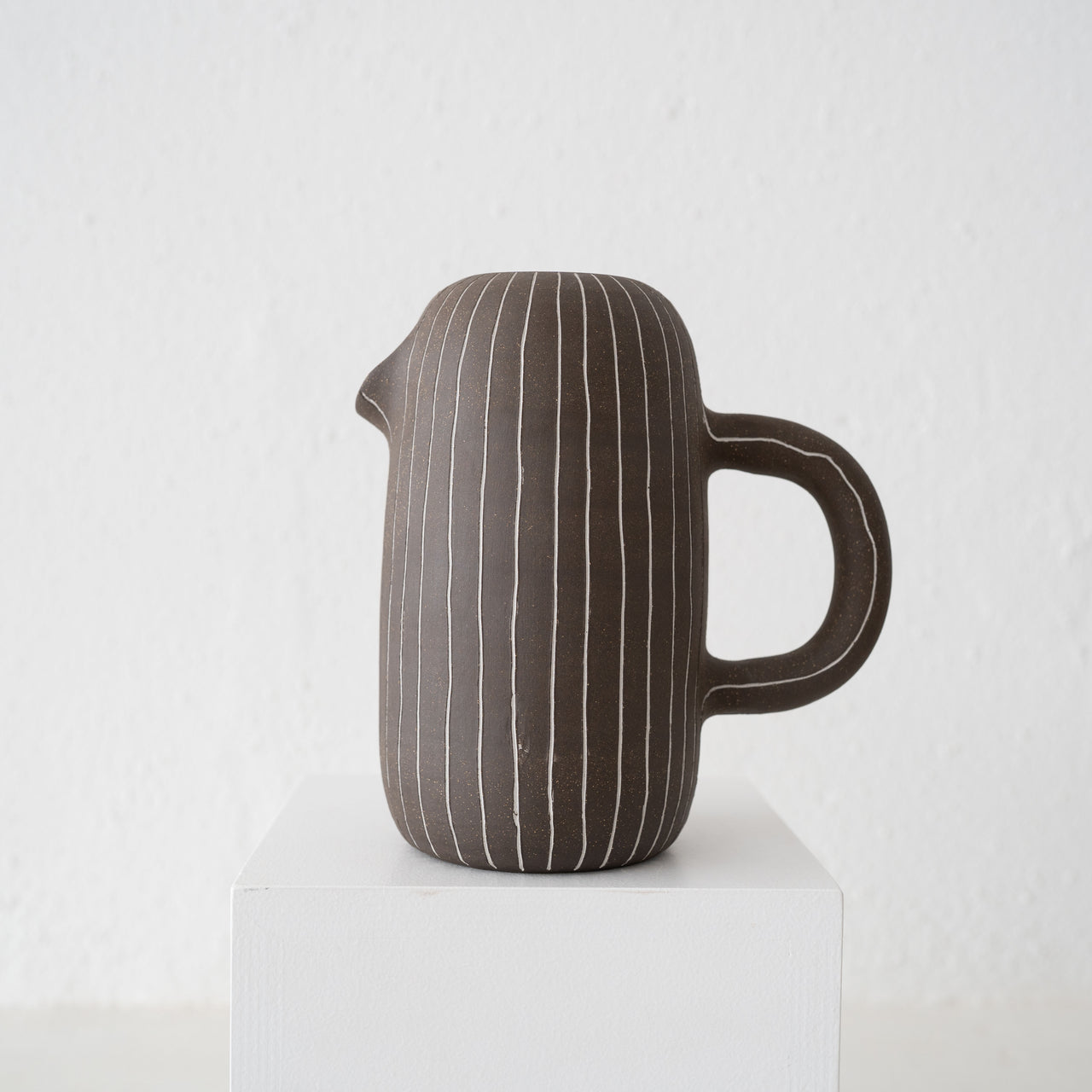 Workaday Dark Pen Striped Pitcher