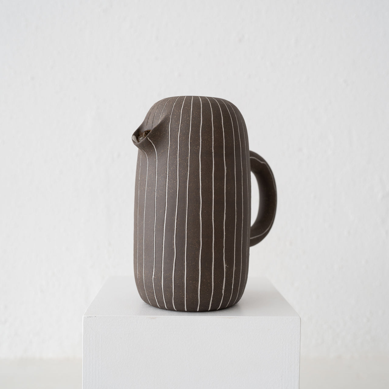 Workaday Dark Pen Striped Pitcher