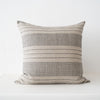 Garza Marfa Linen / Cotton End on End Stripe 26" Square Pillow