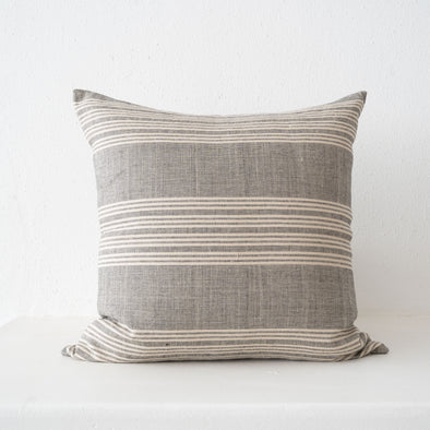Garza Marfa Linen / Cotton End on End Stripe 26" Square Pillow
