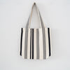 Garza Marfa Black + Cream Large Ticking Tote