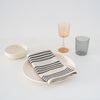 Garza Marfa Black + Cream Stripe Napkins (Set of 4)