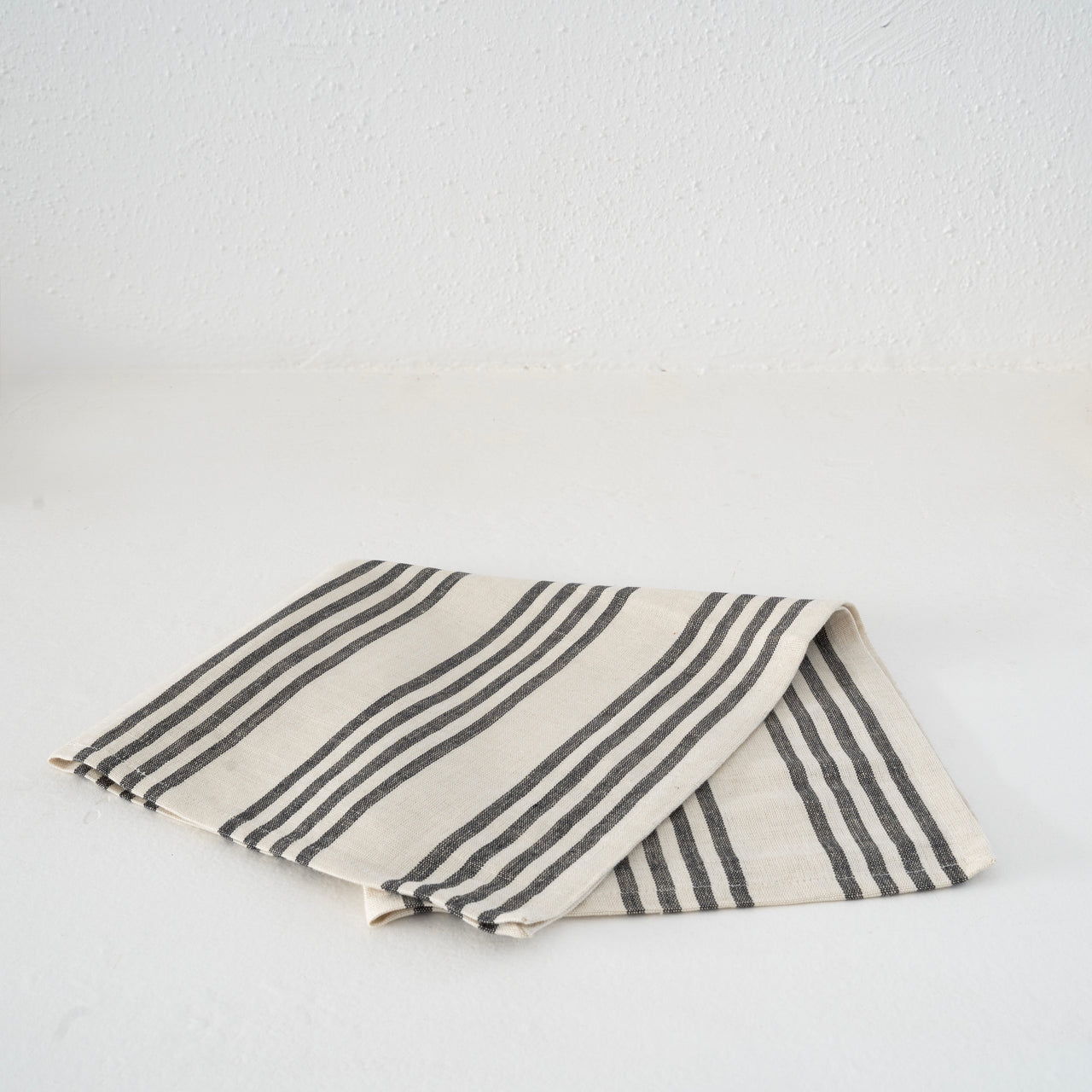 Garza Marfa Black + Cream Stripe Napkins (Set of 4)