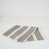 Garza Marfa Black + Cream Stripe Napkins (Set of 4)