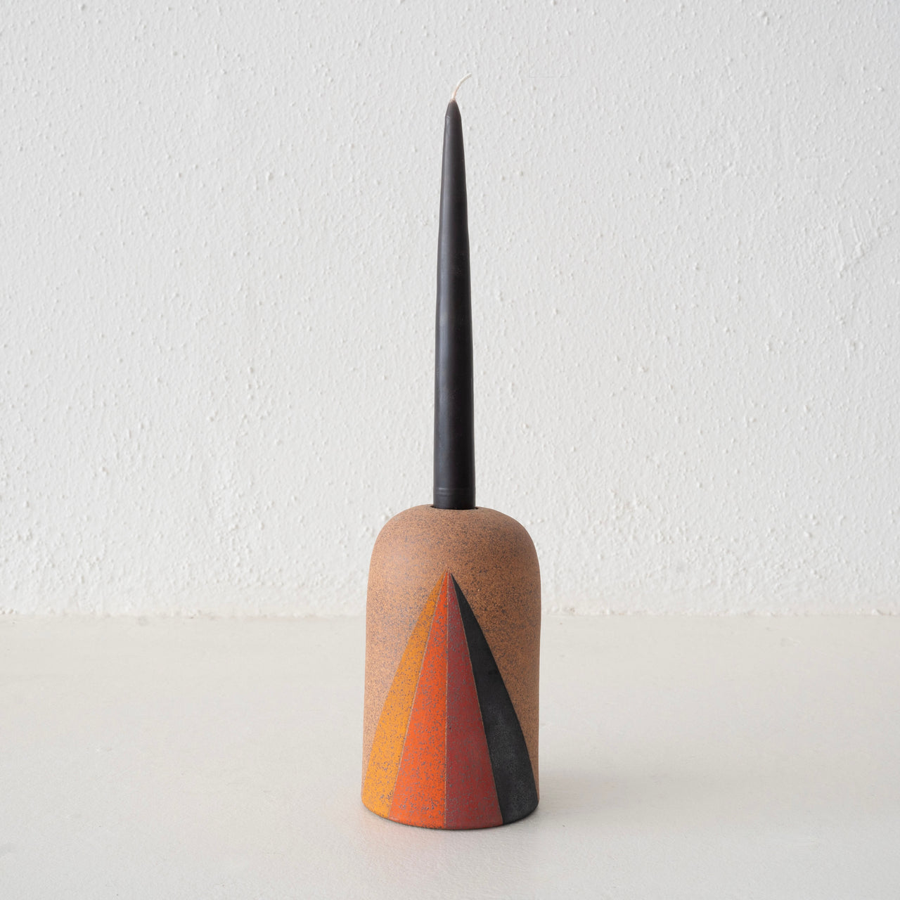 MQuan Taper Candle Holder - Prism Rainbow in Terracotta