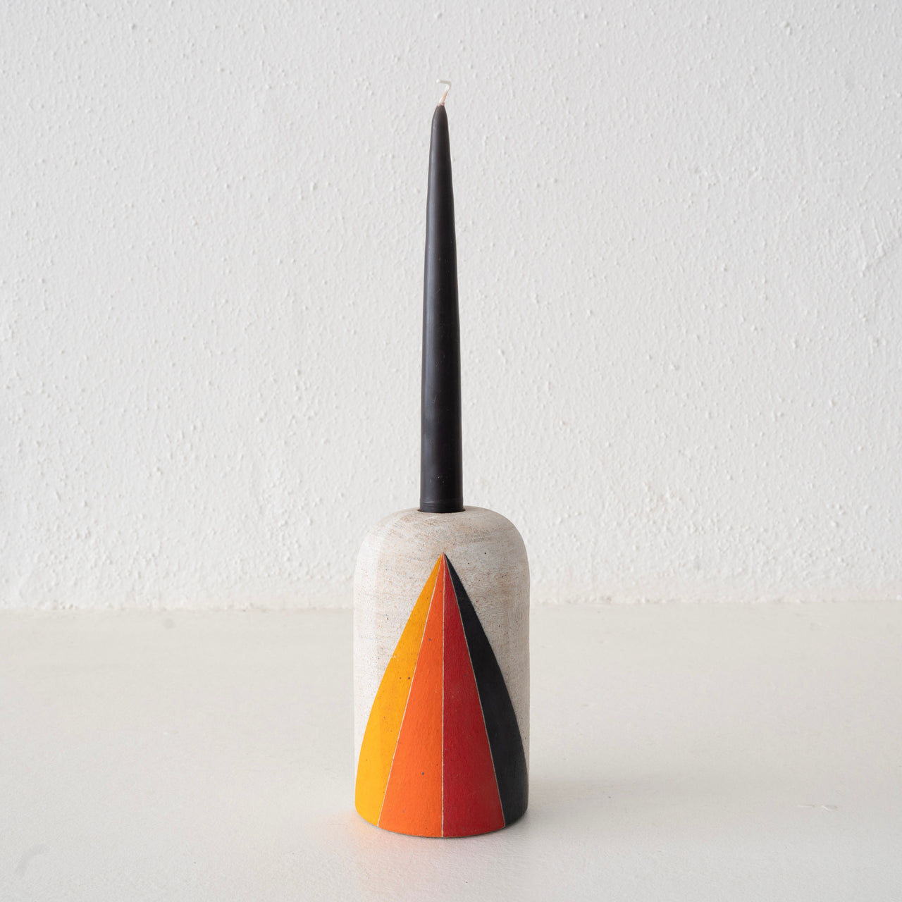 MQuan Taper Candle Holder - Prism Rainbow in White