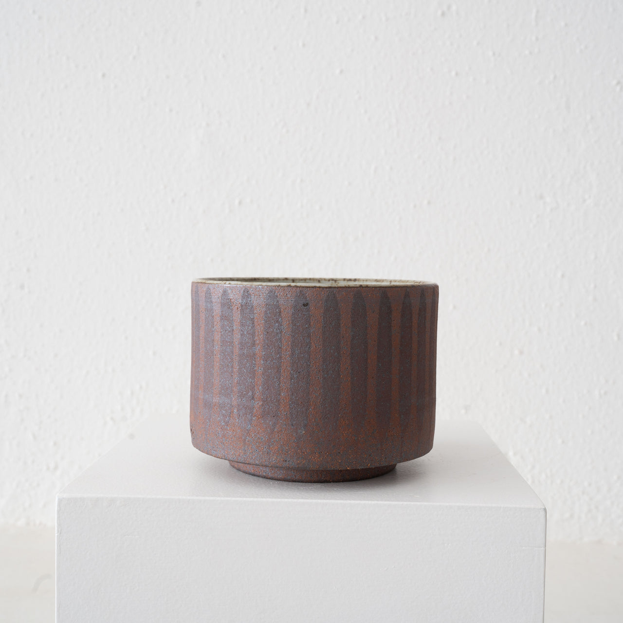 MQuan Tea Bowl - Dark Brown Stripe