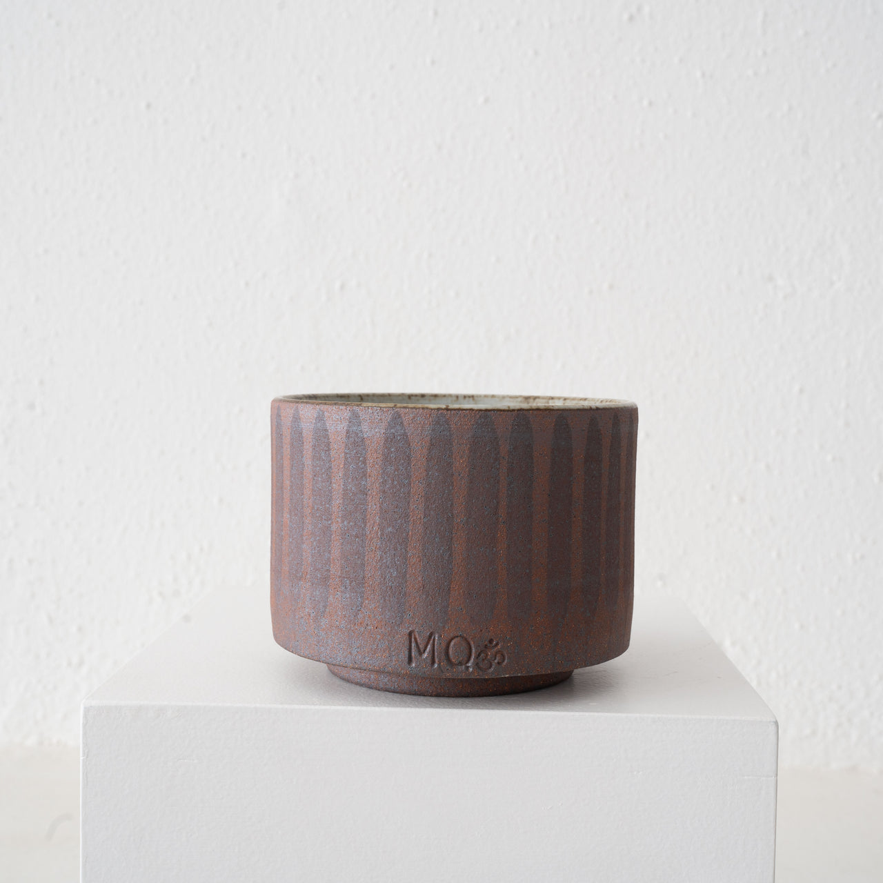 MQuan Tea Bowl - Dark Brown Stripe