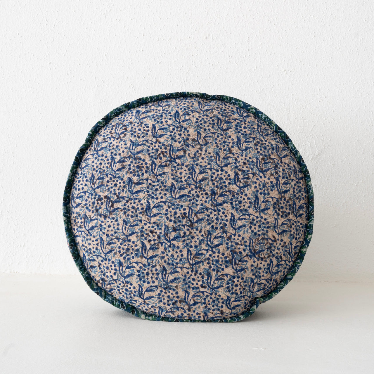 Gregory Parkinson Pattern Pillow: Seaglass Petal Delicious- Round