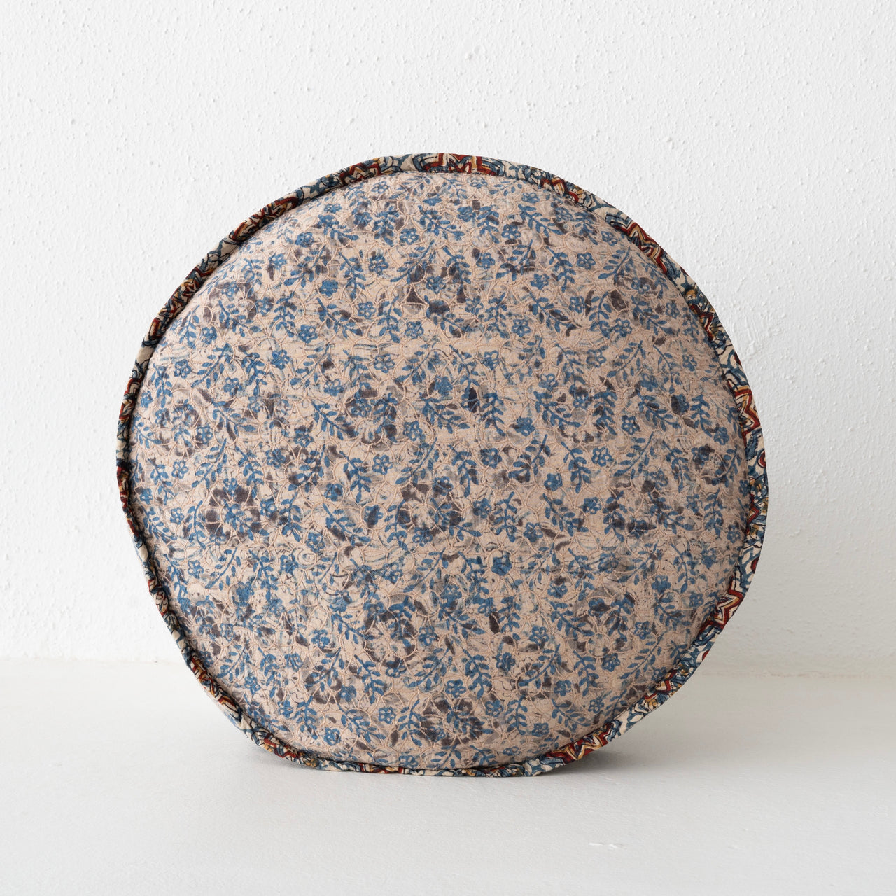 Gregory Parkinson Pattern Pillow: Petal Blossom Ink - Round