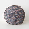 Gregory Parkinson Pattern Pillow: Petal Blossom Ink - Round