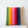 Spectrum Pink Stripe Square Pillow - 20" x 20"