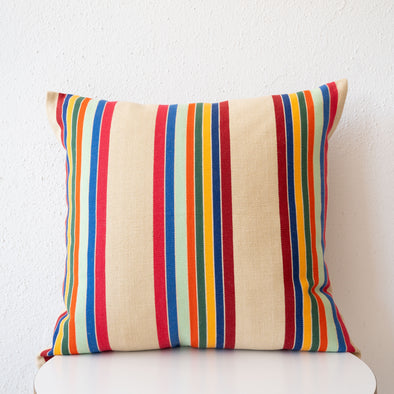 Cranberry Stripe 20"x 20" Pillow