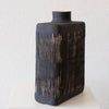 Cait Reas Vase: White Stoneware w/ Black Stoneware Slip