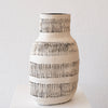 Cait Reas Vase: Black Stoneware w/ White Stoneware Slip