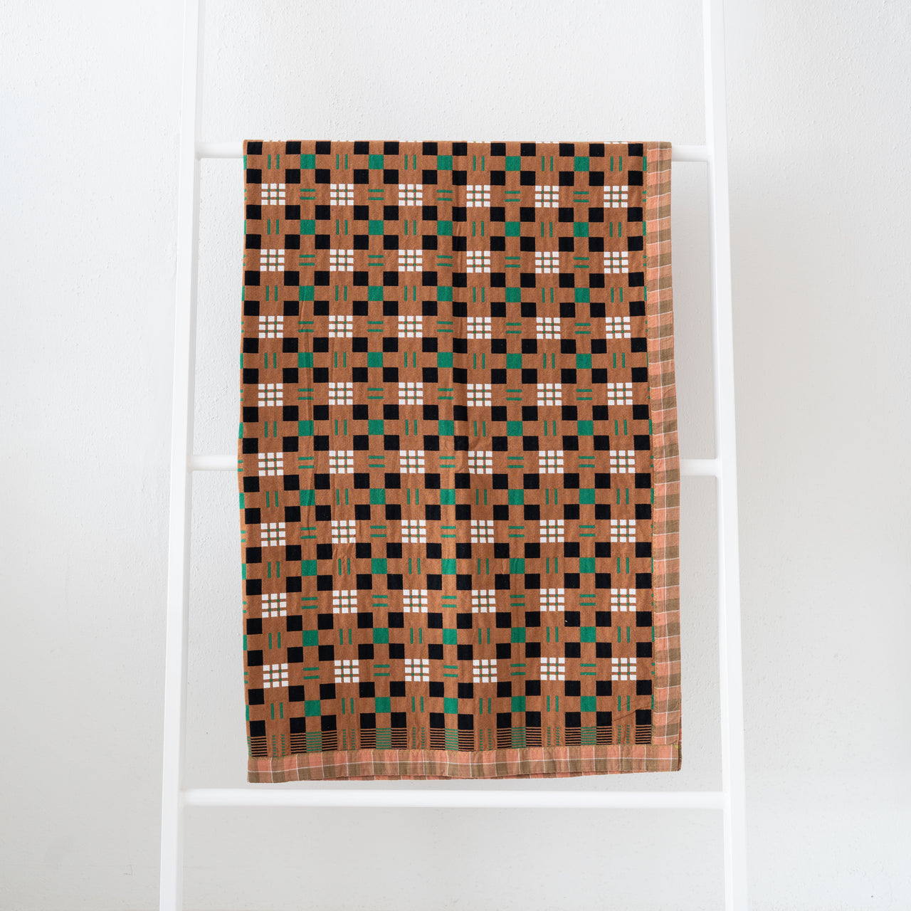Gregory Parkinson Assamese Blanket: Toffee Leaf Check