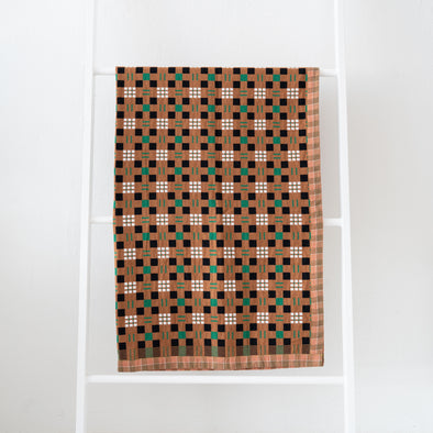 Gregory Parkinson Assamese Blanket: Toffee Leaf Check