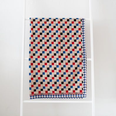 Gregory Parkinson Assamese Blanket : Tan Checks