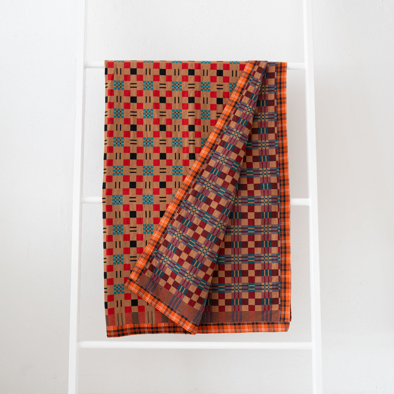 Gregory Parkinson Assamese Blanket: Caramel Rouge