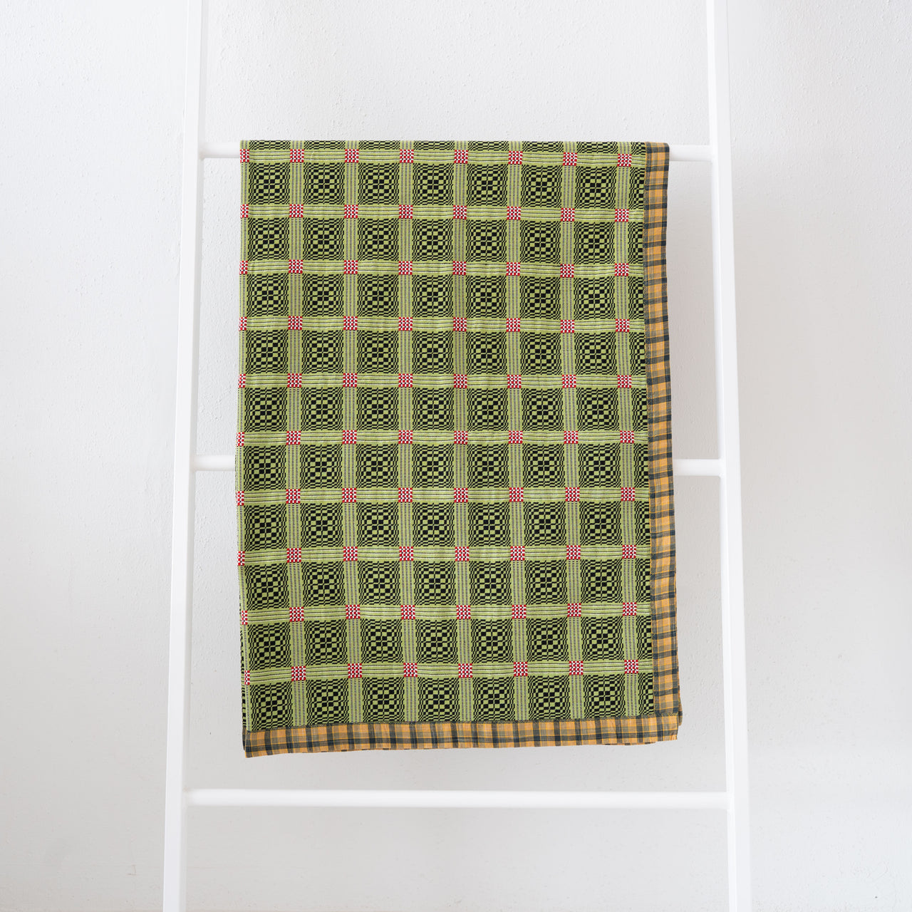 Gregory Parkinson Assamese Blanket: Electric Lime