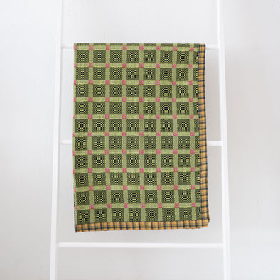 Gregory Parkinson Assamese Blanket: Electric Lime