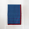 Gregory Parkinson Assamese Blanket: Super Blue Cherry Check