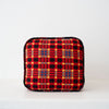 Gregory Parkinson 16" x 18"  Pillow - Rouge Plaid Square