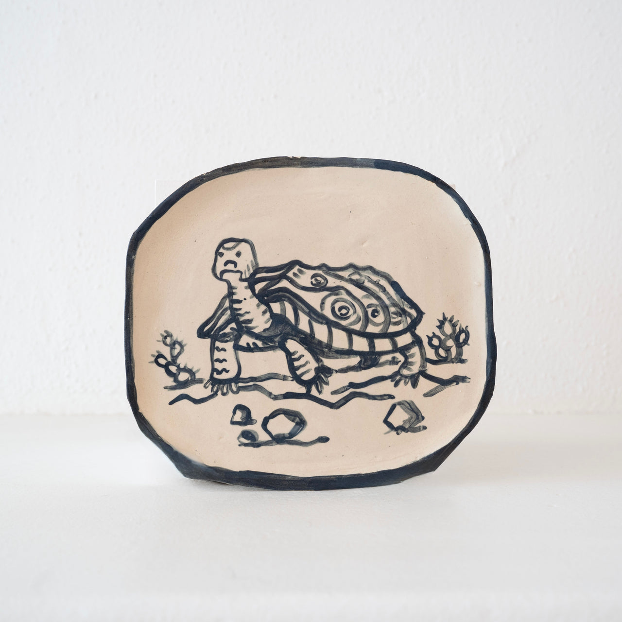 Malinda Beeman 10" Platter: Desert Turtle