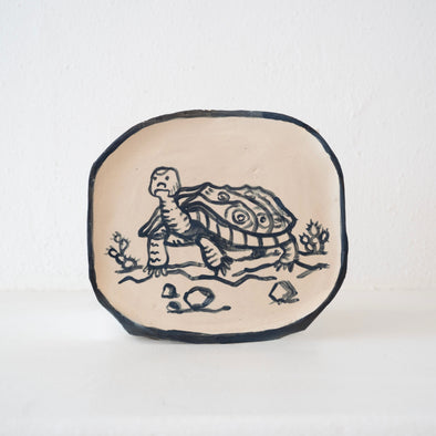 Malinda Beeman 10" Platter: Desert Turtle