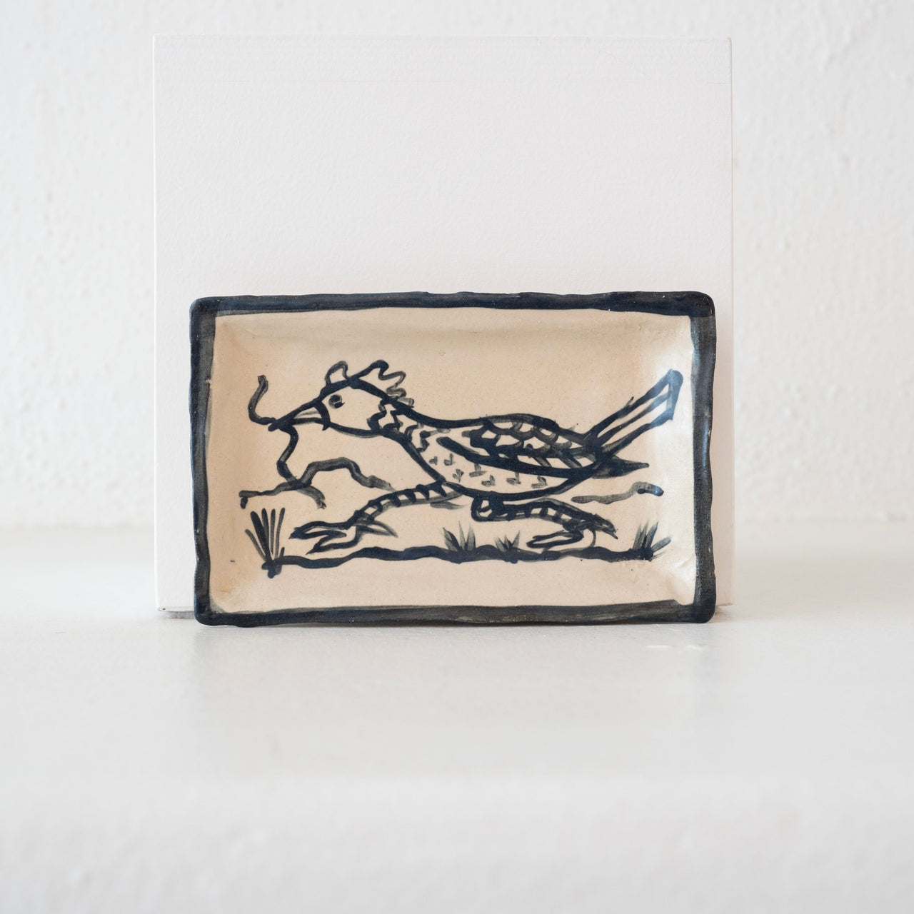Malinda Beeman 7.5" Rectangular Plate:  Roadrunner