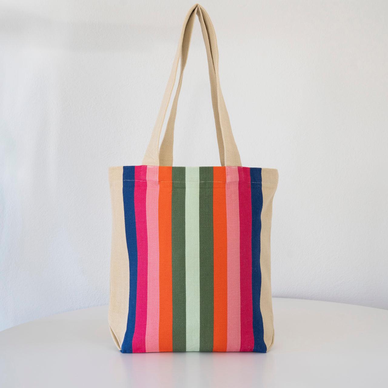 Garza Marfa Cotton Canvas Tote: Indigo Spectrum