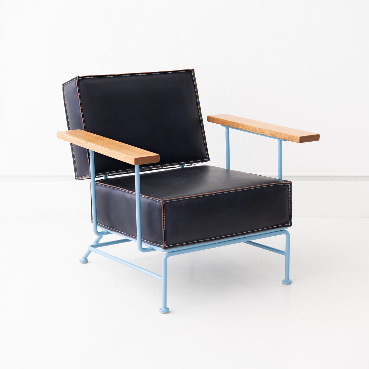 Saddle Leather Boxy Armchair