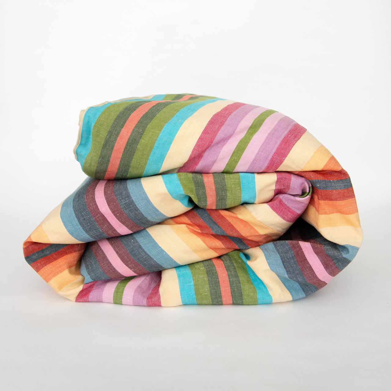 Garza Marfa Linen/Cotton Rainbow Duvet Cover