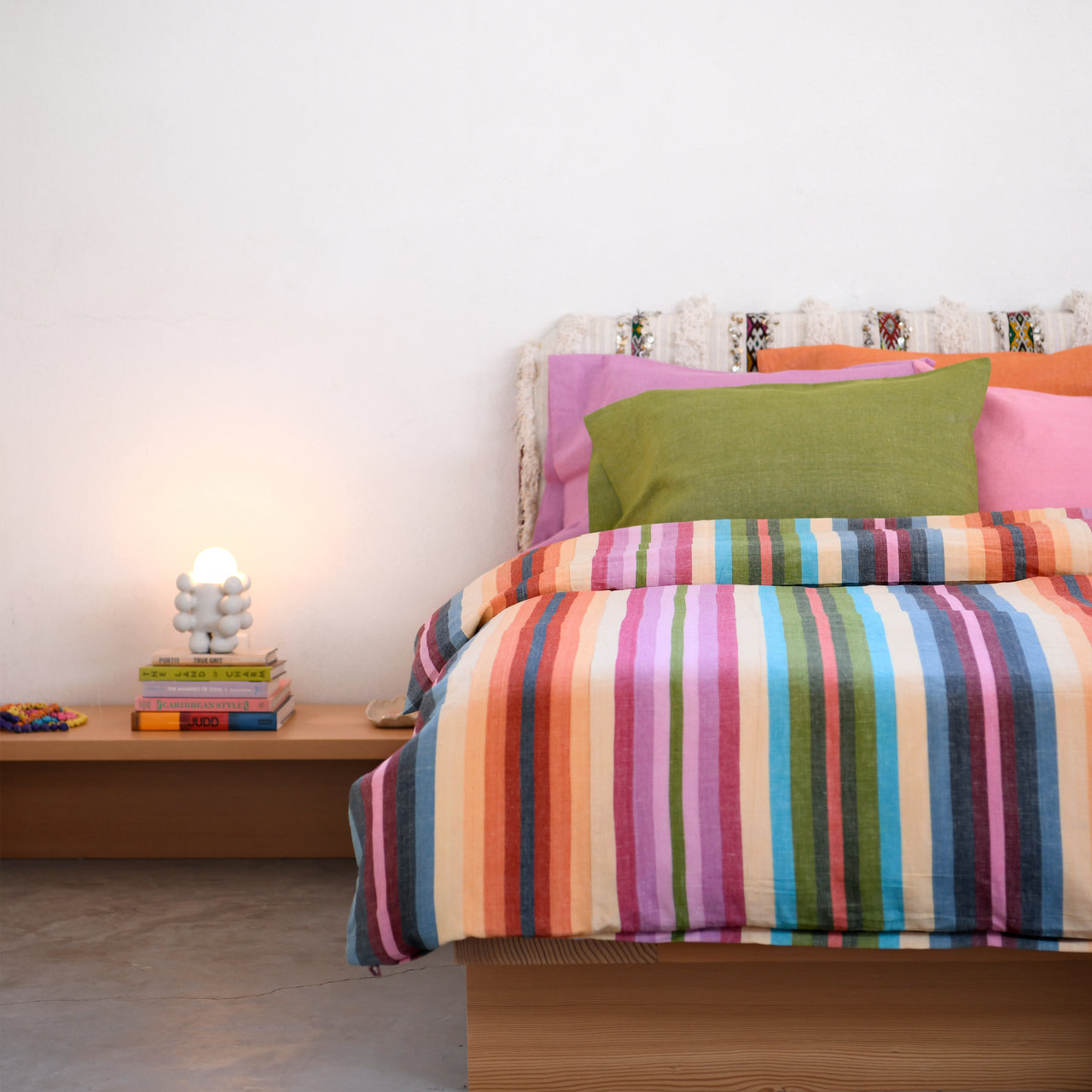 Garza Marfa Linen/Cotton Rainbow Duvet Cover