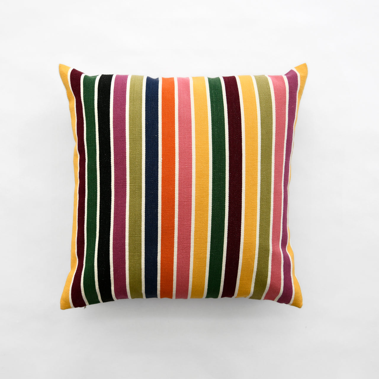 Garza Marfa Square Pillow 18"x18": Spring Stripe