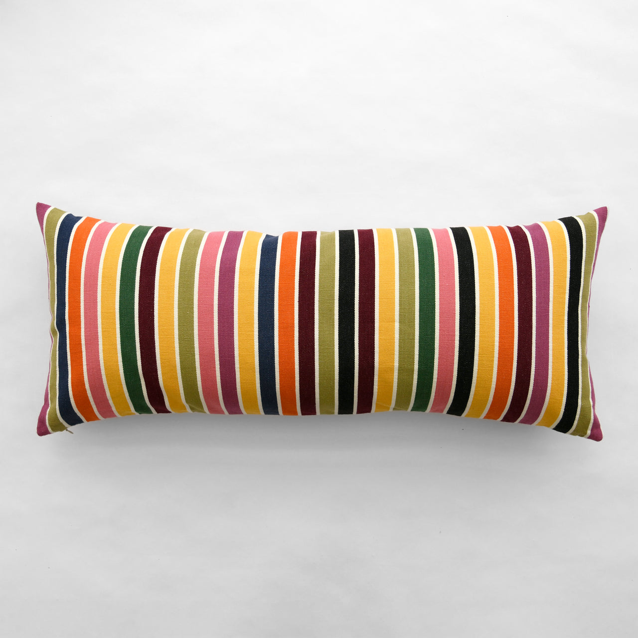 Garza Marfa Bolster Pillow - 14" x 34": Spring Stripe