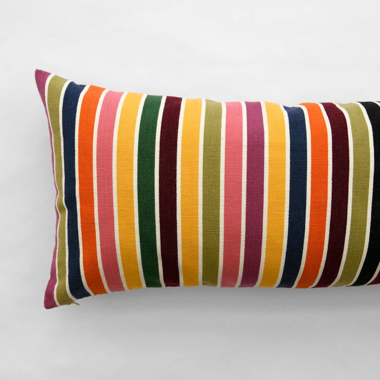 Garza Marfa Bolster Pillow - 14" x 34": Spring Stripe