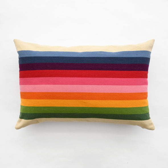 Spectrum Pink Horizontal Stripe Pillow 20"x  28"