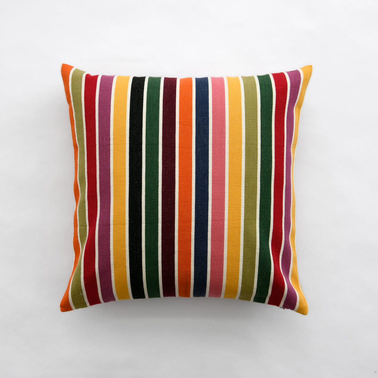 Garza Marfa Square Pillow 16"x 16": Spring Stripe