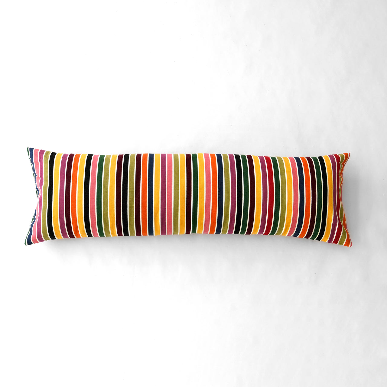 Garza Marfa Bolster Pillow - 18" x 58": Spring Stripe