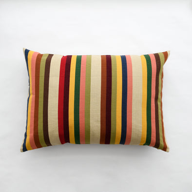 Earth Stripe Cotton Bolster Pillow 20"x 28"
