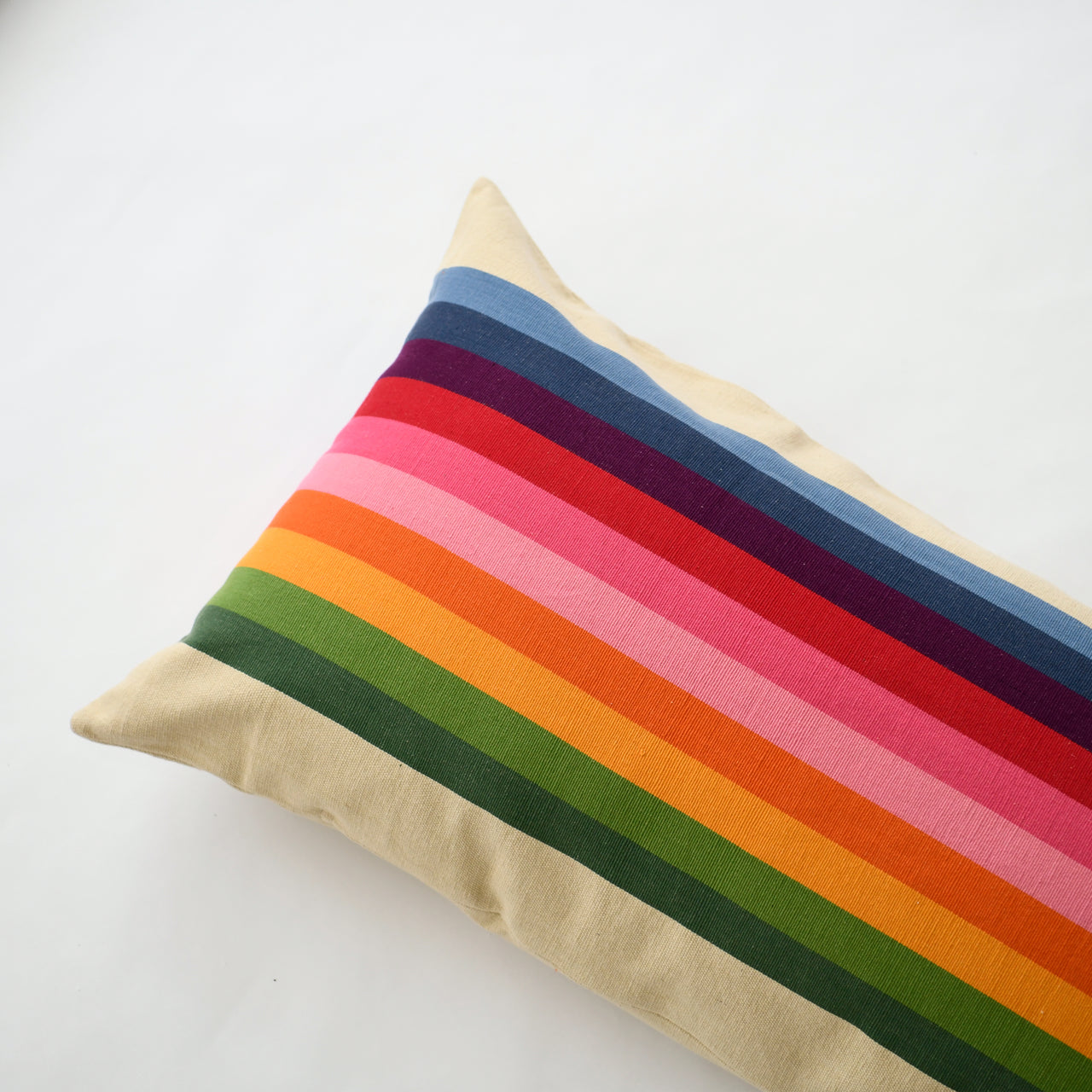 Garza Marfa Pillow 18" x 48": Spectrum Pink Horizontal Stripe