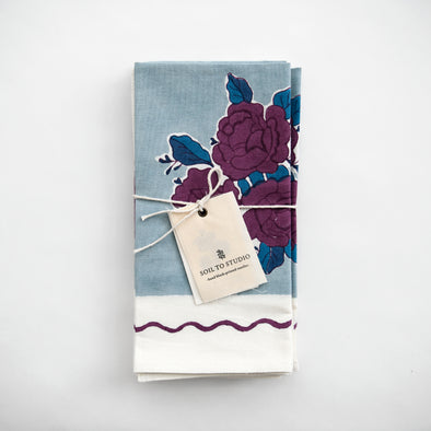 Soil to Studio Table Napkins - Set Of 4 - Sarah Flower