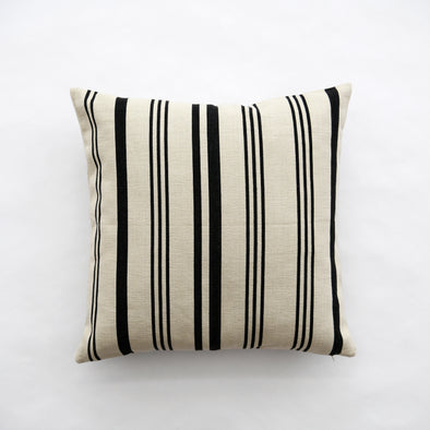Large Ticking Stripe Square Cotton Pillow 20"x 20"