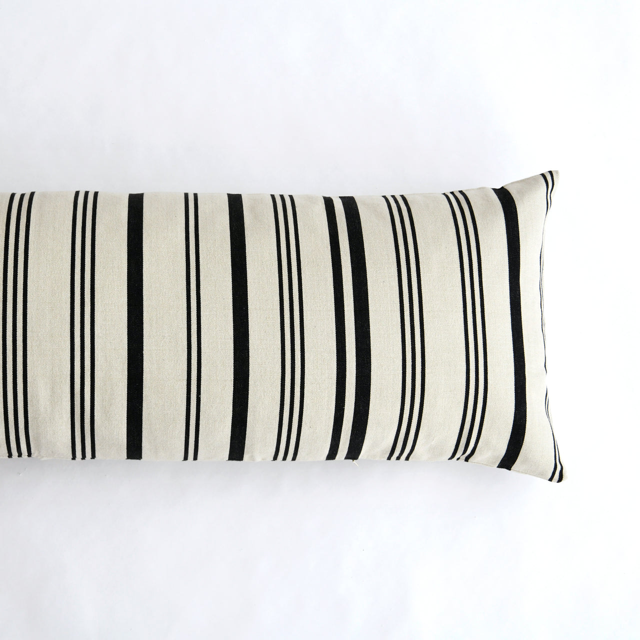 Large Ticking Cotton Stripe 18" x 58" Bolster