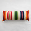 Rainbow Stripe Cotton Bolster Pillow 14"x 34"