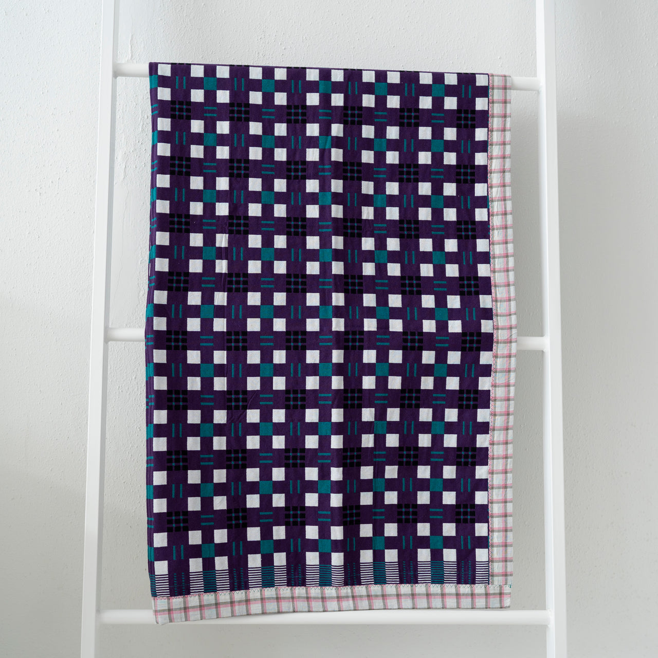 Gregory Parkinson Assamese Blanket: Regal Jade Check