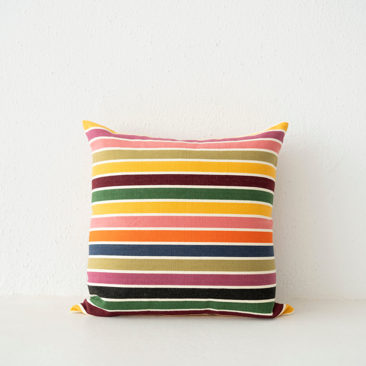 Garza Marfa Square Pillow 18"x18": Spring Stripe