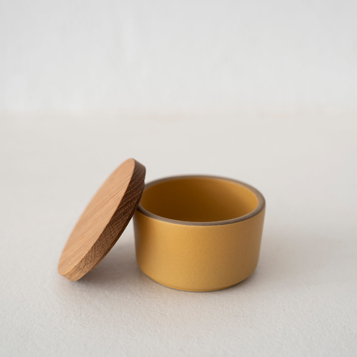 Heath Mini Container with White Oak Lid - Sunflower