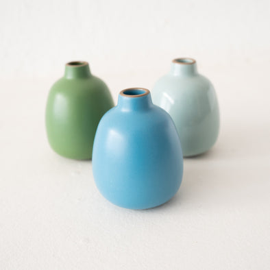 Heath Bud Vase - Cyan